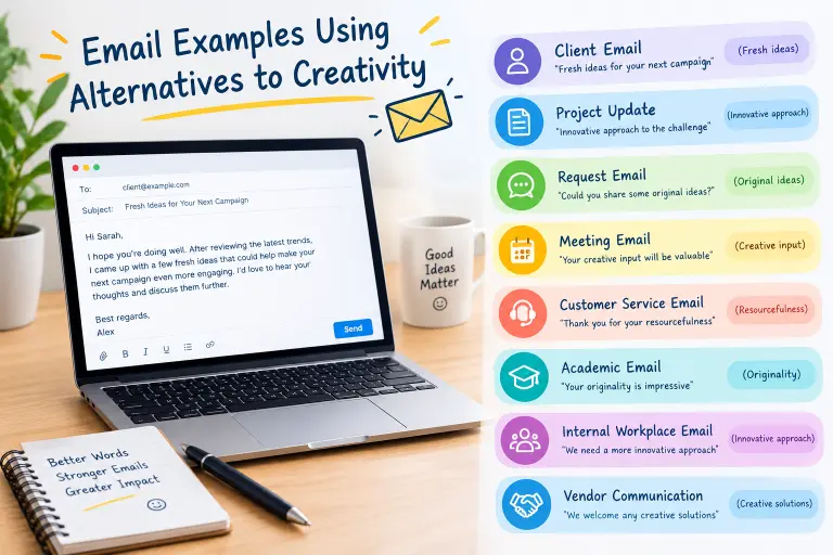 Email Examples Using Alternatives to Creativity