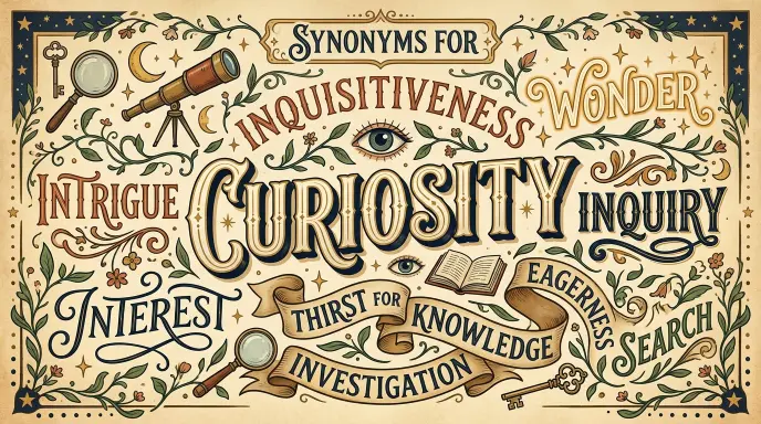 synonyms for curiosity